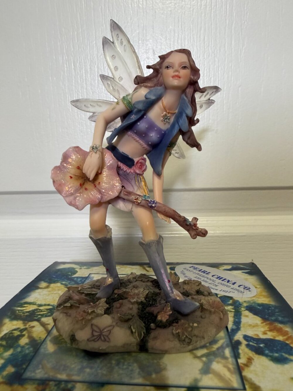 Fairy Glen Conastar FG8017 Fairy Figurine Statue w Box Pearl China Co